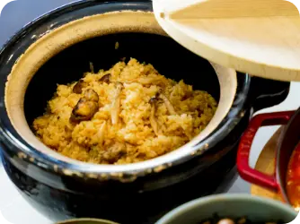 鶏炭火焼き炊き込みご飯