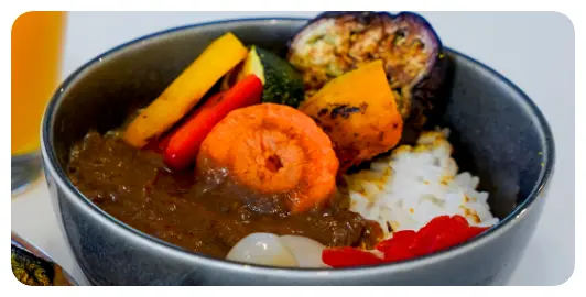 グリル野菜とカレー