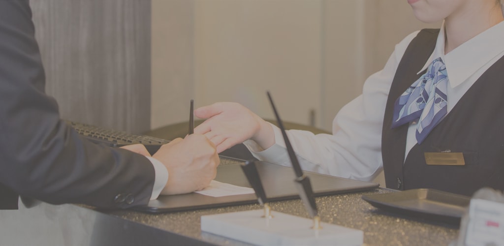 ホテルロビーの風景